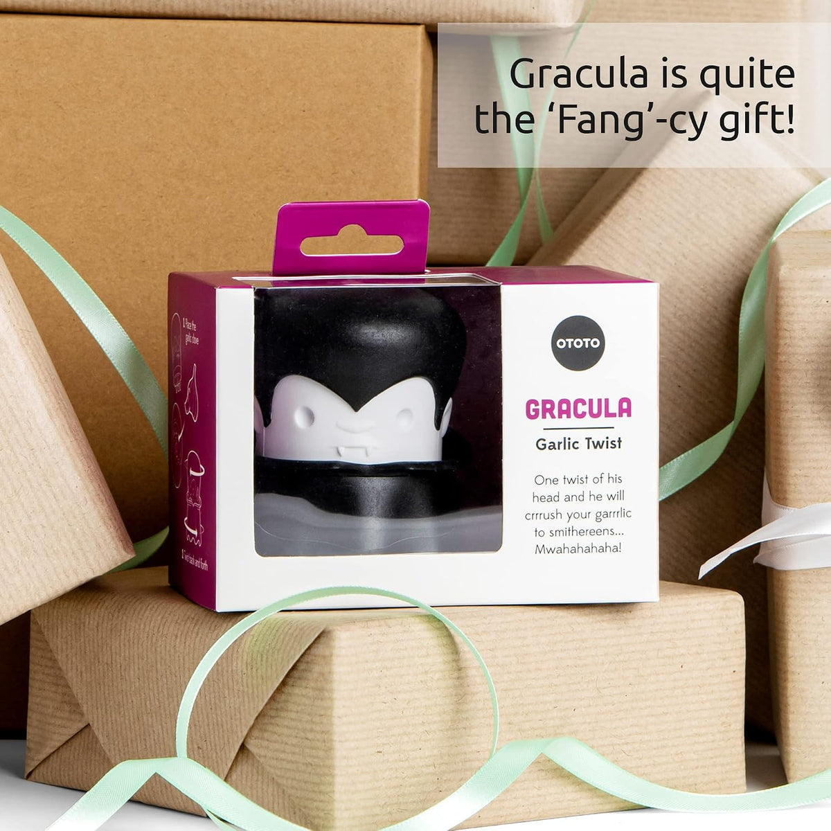 Gothic-Style Gracula Garlic Press