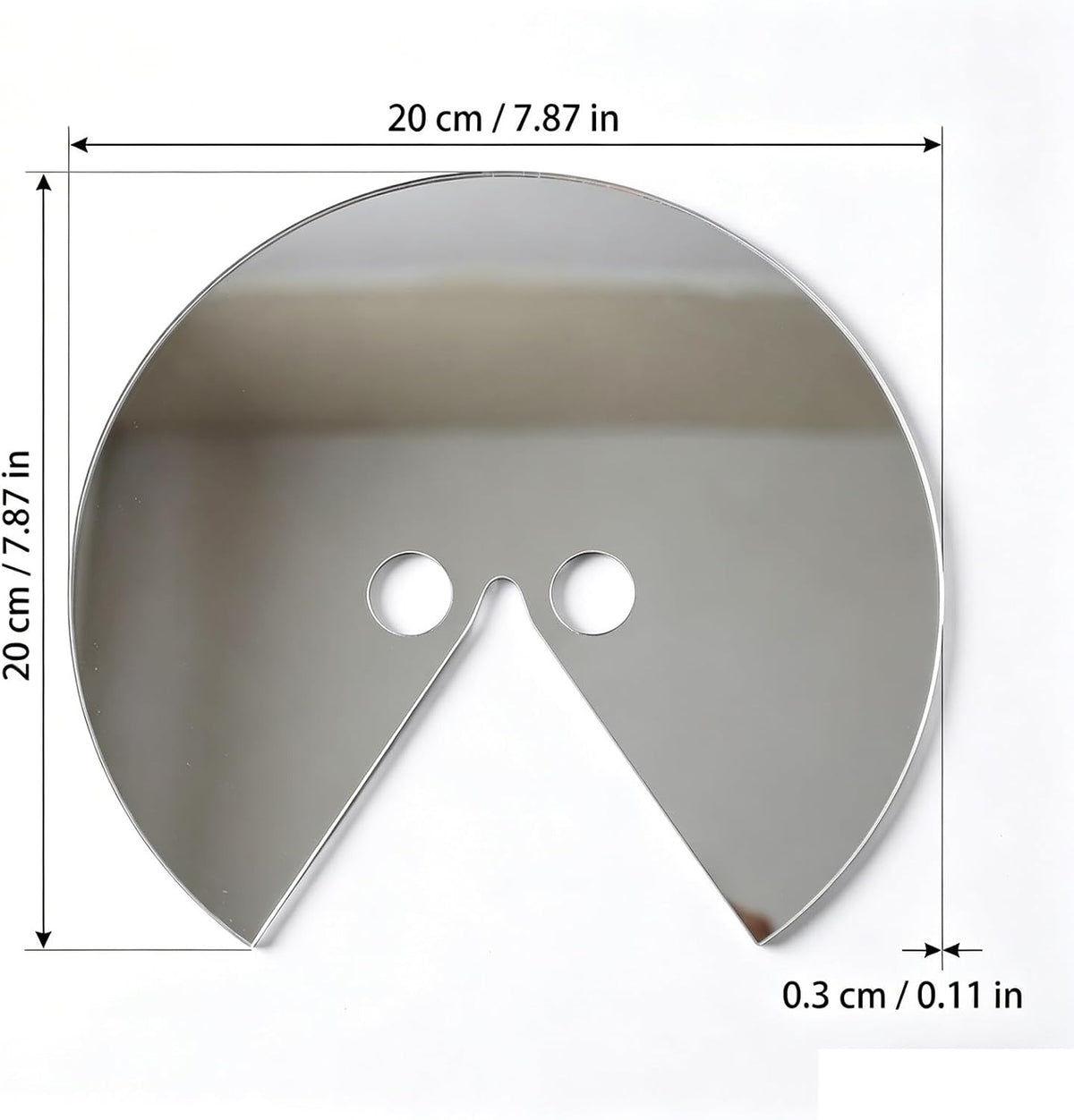 Futuristic Reflective Mirror Mask | Avant-Garde Head-Mounted Photo Prop & Party Headwear