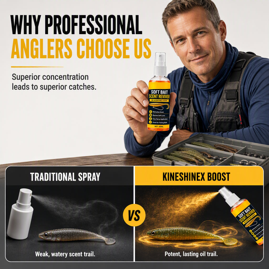 ⚡ Ultimate Soft Bait Scent Booster Spray | Instant Fish Attractant & Strike Enhancer for All Lures, Proven Formula for Bass & Predator Fish 🌊