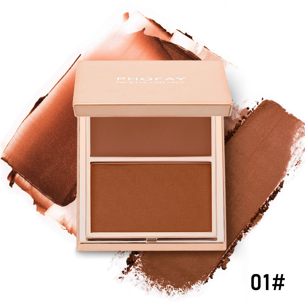 Double-Take Cream & Powder Blush Duo | Long-Lasting 2-in-1 Cheek Color Palette ✨