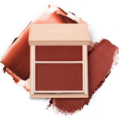 Double-Take Cream & Powder Blush Duo | Long-Lasting 2-in-1 Cheek Color Palette ✨