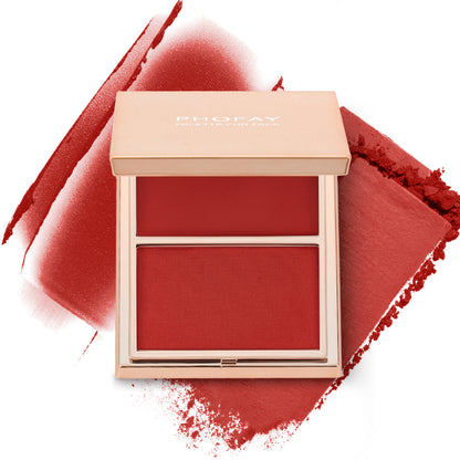 Double-Take Cream & Powder Blush Duo | Long-Lasting 2-in-1 Cheek Color Palette ✨