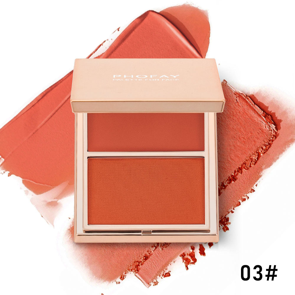 Double-Take Cream & Powder Blush Duo | Long-Lasting 2-in-1 Cheek Color Palette ✨