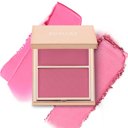 Double-Take Cream & Powder Blush Duo | Long-Lasting 2-in-1 Cheek Color Palette ✨