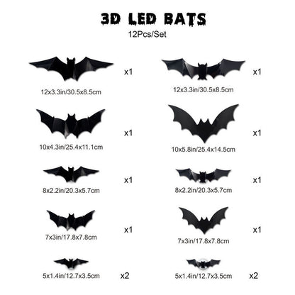 LED Bat Night Light Party Decoration Gift for Halloween