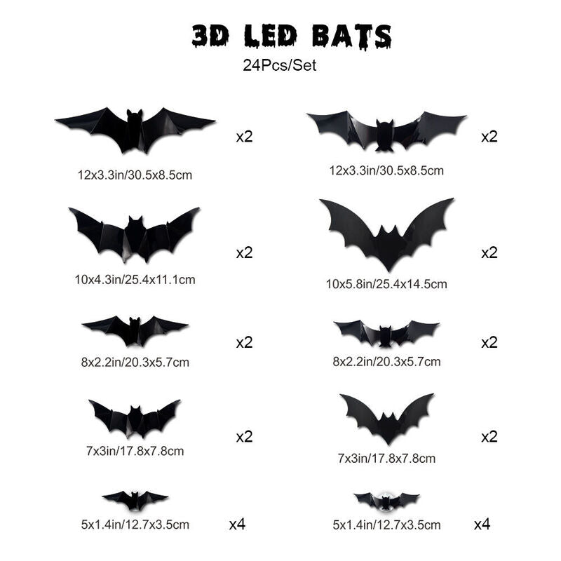 LED Bat Night Light Party Decoration Gift for Halloween