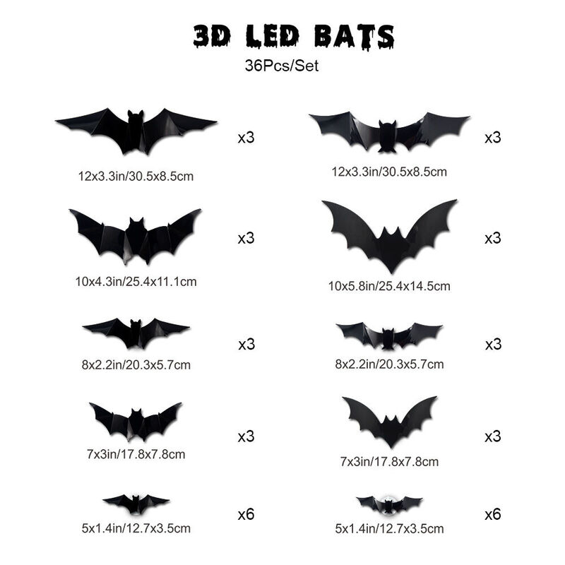 LED Bat Night Light Party Decoration Gift for Halloween