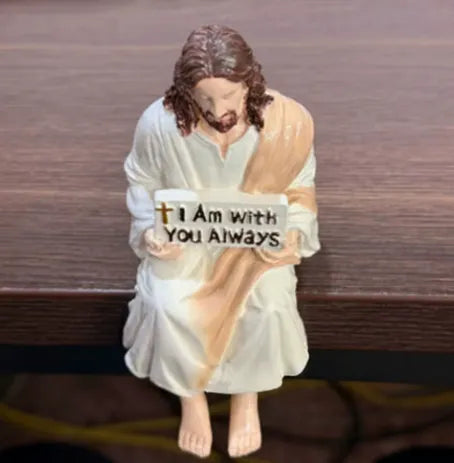 ❤️Handcrafted Jesus Figurine✝️Serene Desk Companion🙏