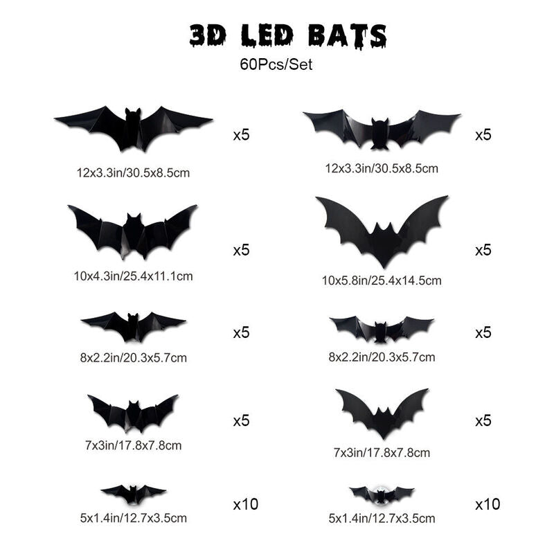 LED Bat Night Light Party Decoration Gift for Halloween