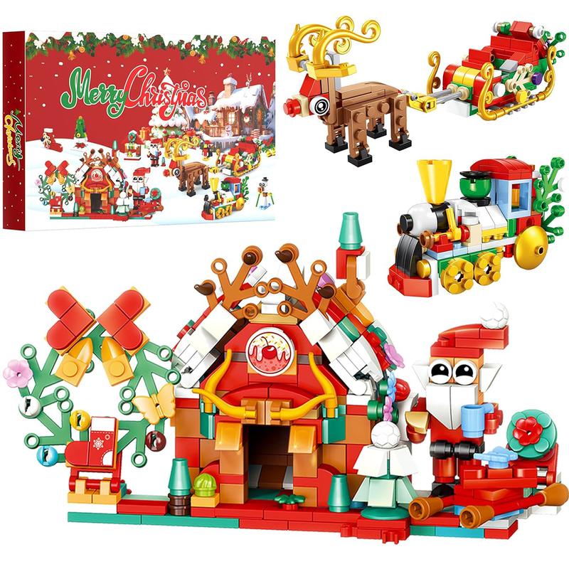🔥LAST DAY 50% OFF - 🎅 24-Day Christmas Building Block Calendar – Holiday Countdown Toy with Daily Surprise Bricks
