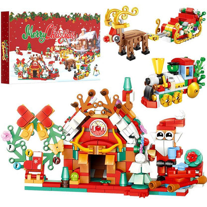 🔥LAST DAY 50% OFF - 🎅 24-Day Christmas Building Block Calendar – Holiday Countdown Toy with Daily Surprise Bricks