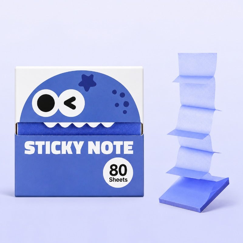 Cute Fruit Monster Pop-Up Sticky Notes