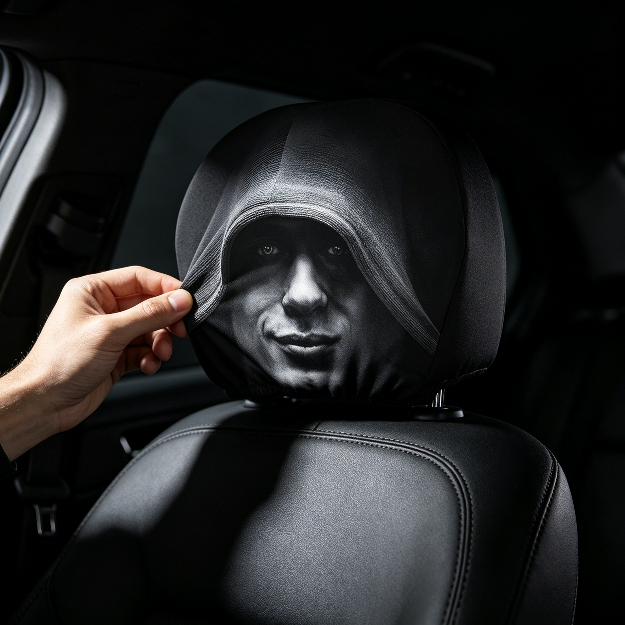 👻 Funny Cartoon Car Headrest Covers😆