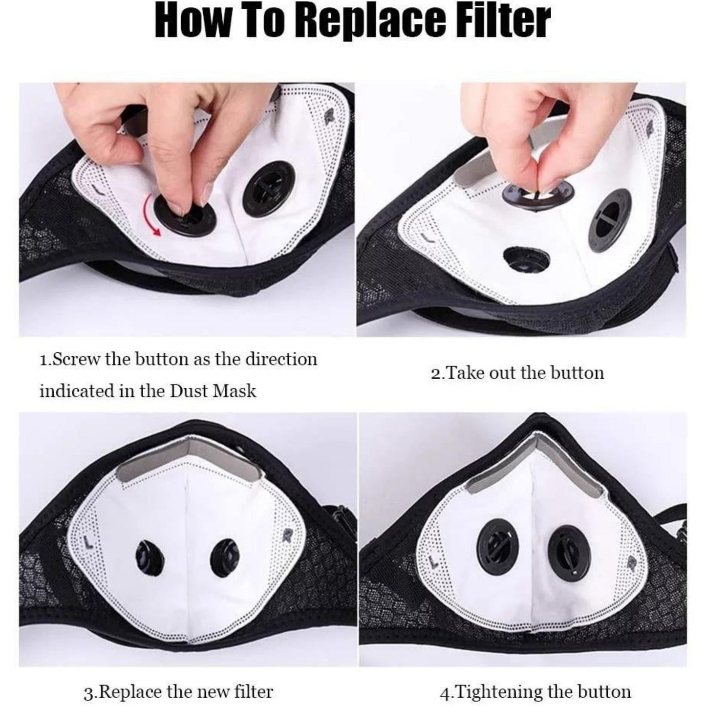 💖Reusable Carbon Filter Dust Mask – Built for Active Lifestyles