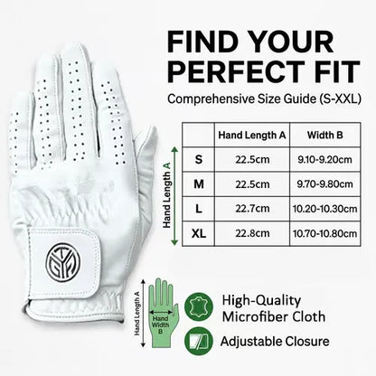 🎁🔥Golf Glove, Lead Hand Specific Grip with Adjustable Closure, Precision Sizing