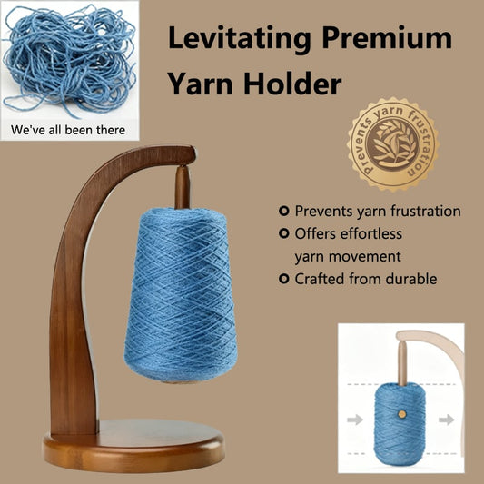🧶 Rotating Yarn Holder – Smooth-Spinning Yarn Dispenser for Knitting, Crochet & Crafting