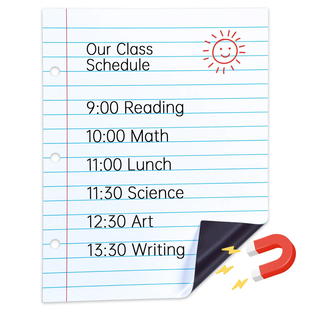 📝✨Giant Magnetic Lined Paper Whiteboard 28” x 22”
