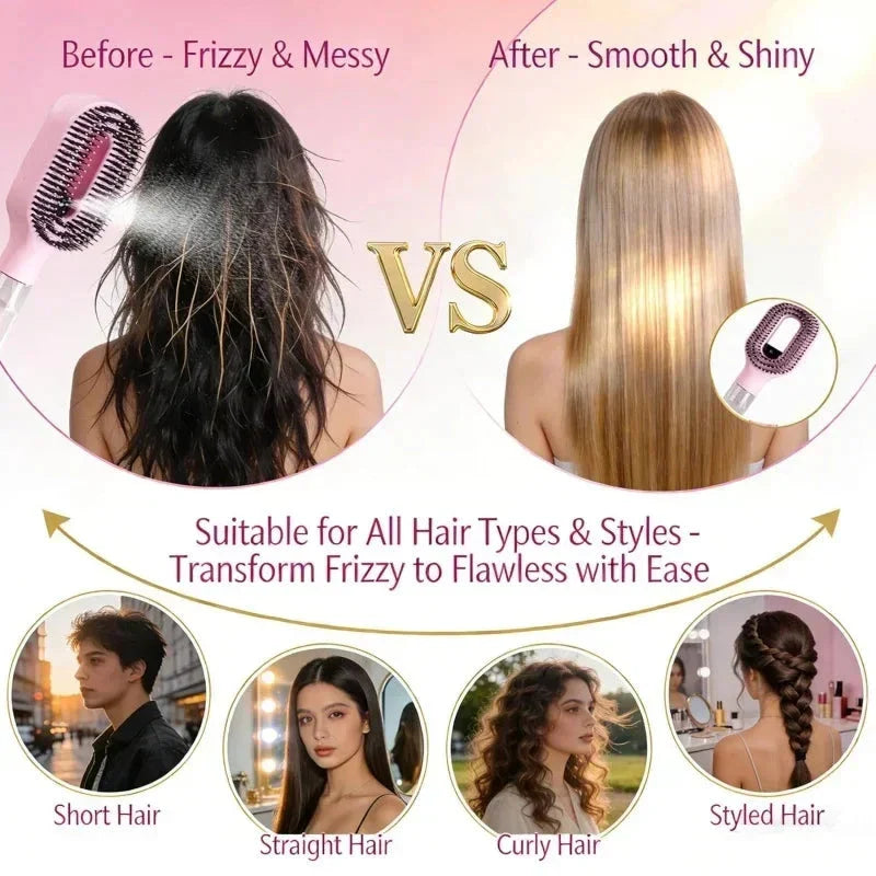 2-in-1 Hydrating Mist Hairbrush