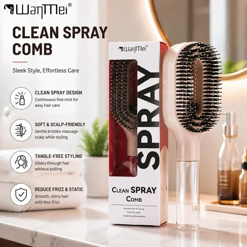 2-in-1 Hydrating Mist Hairbrush