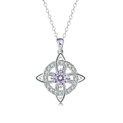 Mystical Birthstone Witches Knot Necklace – 🔮💞Protect Your Loved Ones
