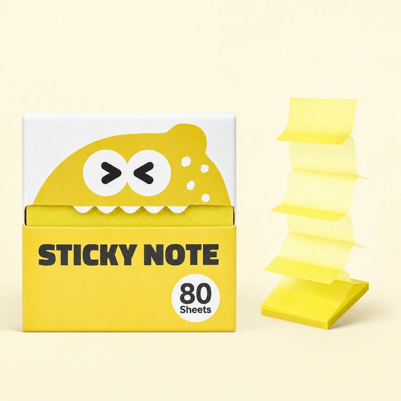 Cute Fruit Monster Pop-Up Sticky Notes