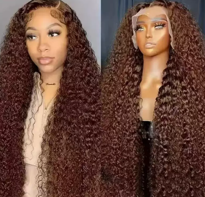 Deep Wave Lace Frontal Human Hair Wig – Natural-Looking with Pre-Plucked Hairline