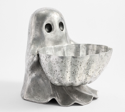 👻🍬Halloween Ghost Candy Bowl, Cute Resin Candy Dish for Halloween Treats, Spooky Candy Holder for Candy, Snacks, Party Table Decor & Home Decoration