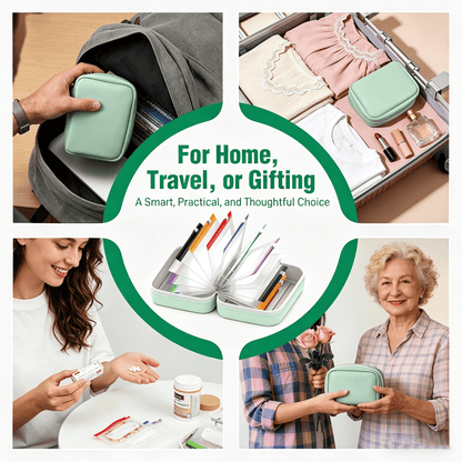 💊Limited Time Offer ! A8 Waterproof 14 Color-Coded Pill Pouches Organizer – Portable Binder-Style Weekly Travel Medicine Storage Case for Pills, Vitamins & Supplements