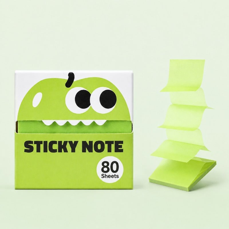 Cute Fruit Monster Pop-Up Sticky Notes