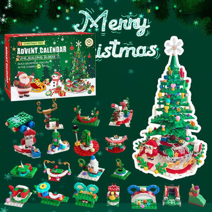 🔥LAST DAY 50% OFF - 🎅 24-Day Christmas Building Block Calendar – Holiday Countdown Toy with Daily Surprise Bricks