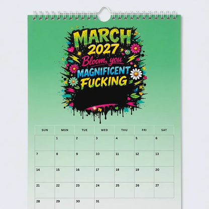 💥Early Bird Sale —🎁2027 Year of the  Wall Calendar – Bold Graffiti Humor Calendar📆🌟