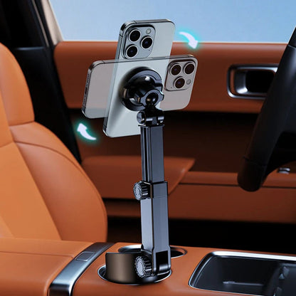 ⭐2026 New Arrival💥HOT SALE🥳🧲Car Cup Holder Phone Mount – 360° Adjustable, Strong N52 Magnet, One-Hand Operation, Fits All Phones, Stable Magnetic & Clamp Models for Safe Driving