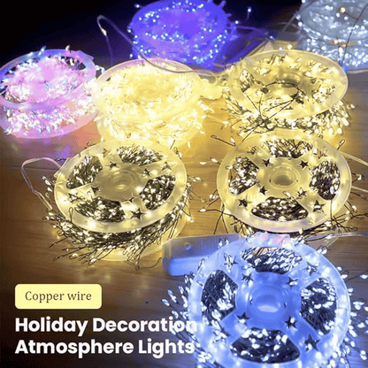 🎁LED Copper Wire Firecracker Light String