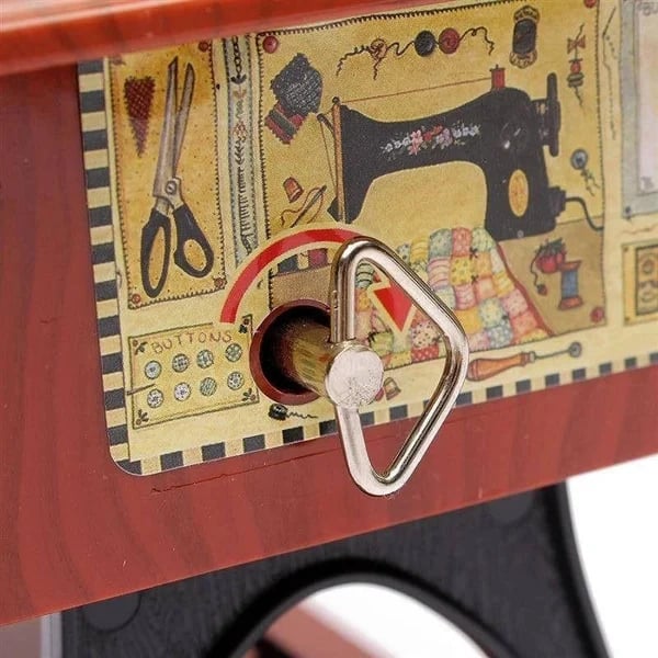 🔥Time Limit Sale 49% OFF - Wood Mini Sewing Machine Music Box