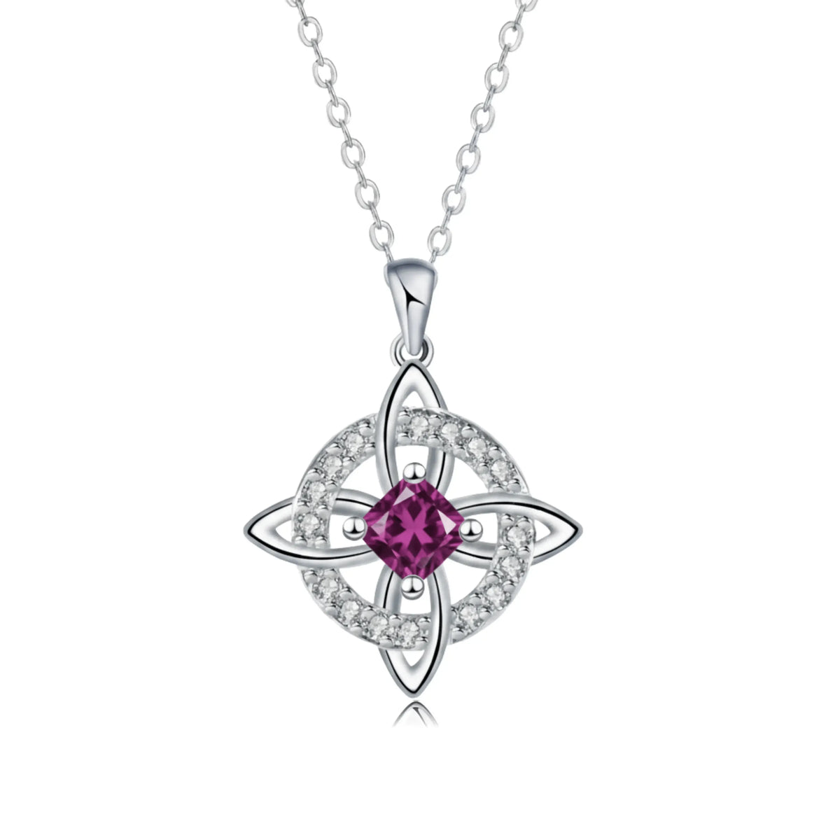 Mystical Birthstone Witches Knot Necklace – 🔮💞Protect Your Loved Ones