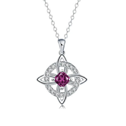 Mystical Birthstone Witches Knot Necklace – 🔮💞Protect Your Loved Ones