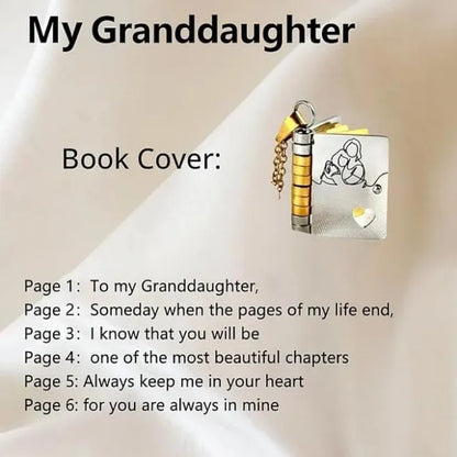 For Granddaughter and daughter - The Most Beautiful Chapter Book Necklace