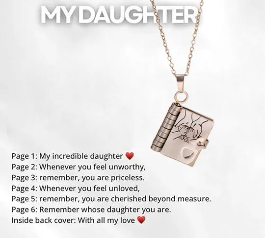 For Granddaughter and daughter - The Most Beautiful Chapter Book Necklace