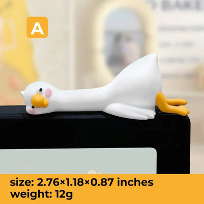 Mini Duck Desk Ornaments - So Tired Lazy Duck