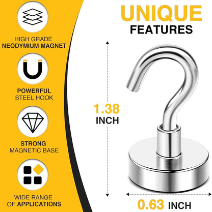 Magnetic Hooks 20pcs 30lbs
