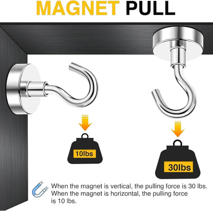 Magnetic Hooks 20pcs 30lbs
