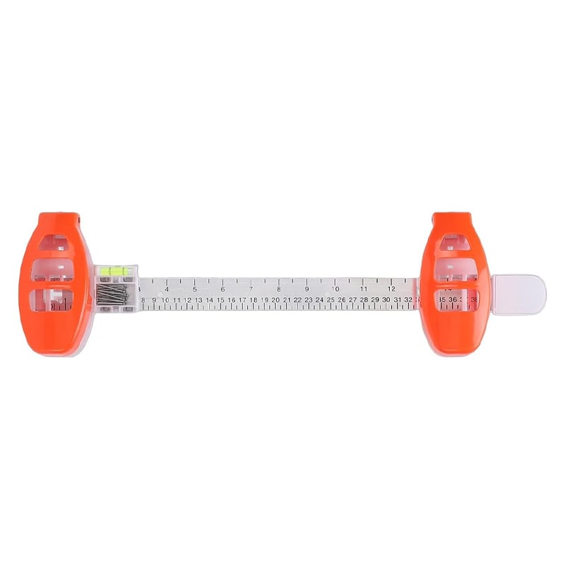 MORTEN – Spirit Level with Measuring Scale for Perfect Picture Hanging – Adjustable Tool for Wall Mounting