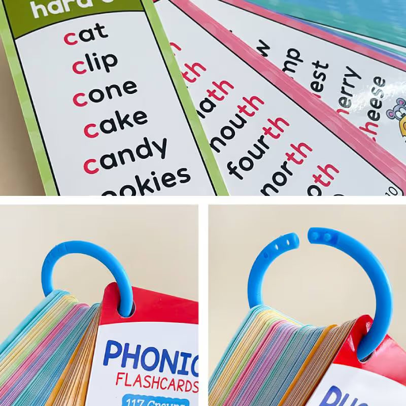 🔥Phonics Word Cards 117 Sound Groups 900+ Rhyming Words Preschool English Discovery Joy