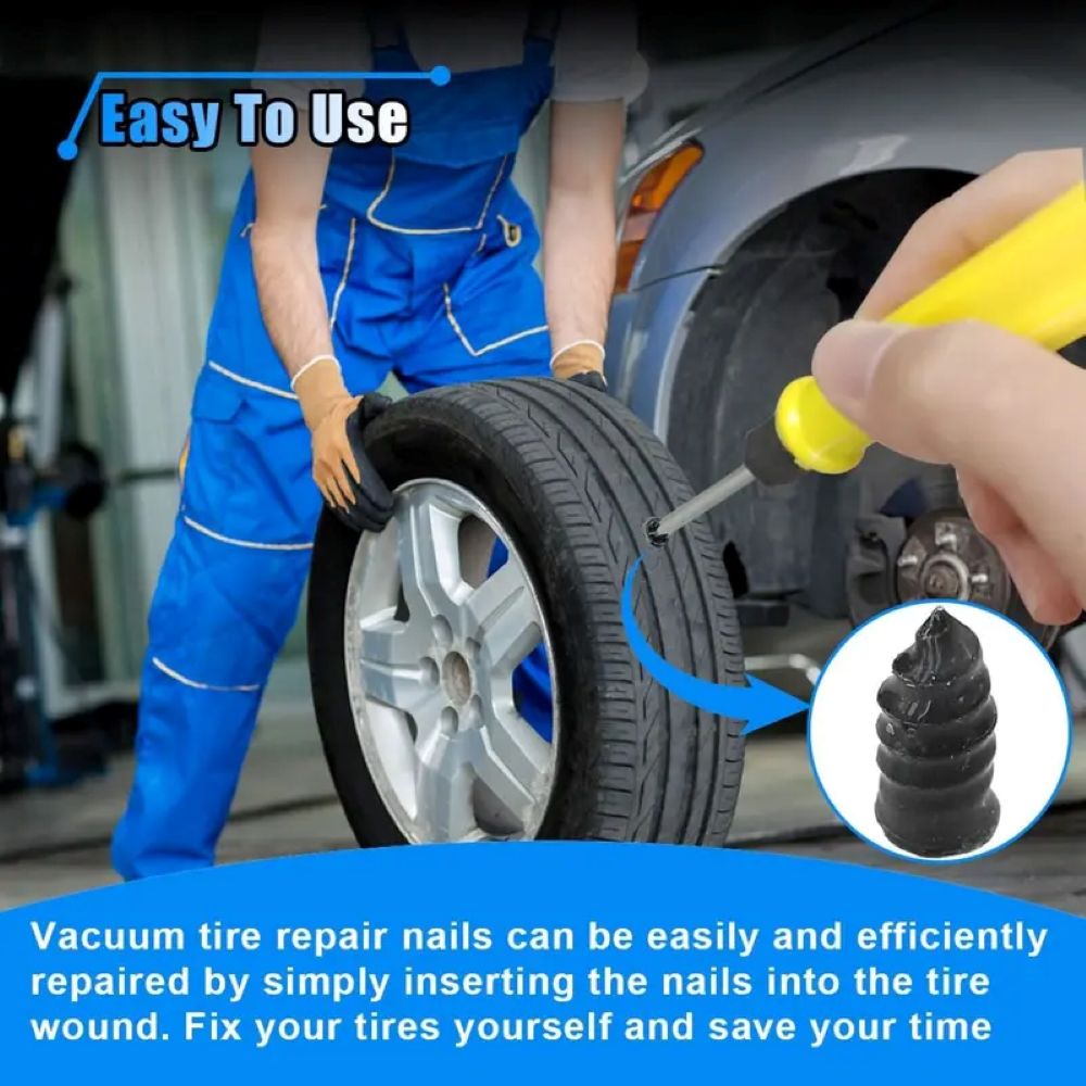 🔩Tire Repair Vacuum Rubber Nails Kit