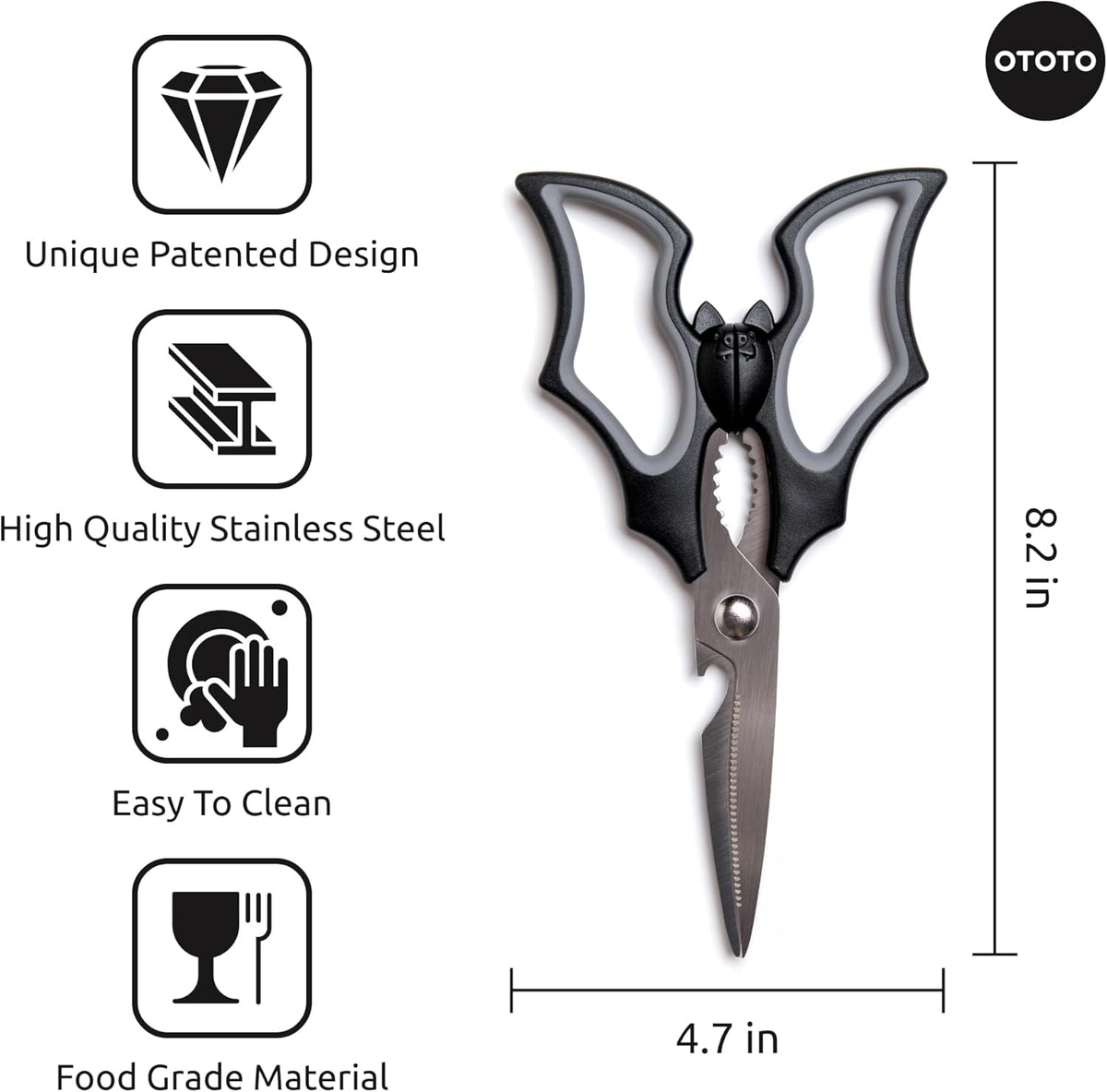 Gothic-Style Original Elizabat Kitchen Scissors