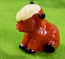 🐂🥚Easter Egg Hunt Alternative: Mini Highland Cow Figurines for Hide & Seek - Adorable Resin Cow Decorations for Party Favors, Easter Basket Stuffers & Home Decor💕