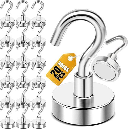 Magnetic Hooks 20pcs 30lbs