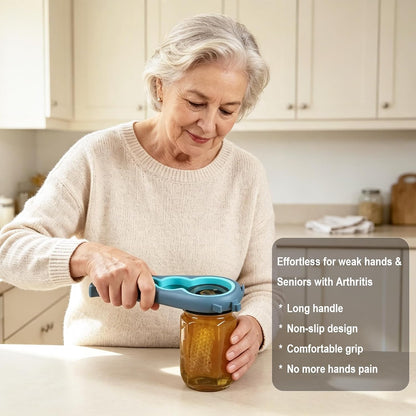 Jar Opener & Bottle Opener for Seniors with Arthritis, Weak Hands