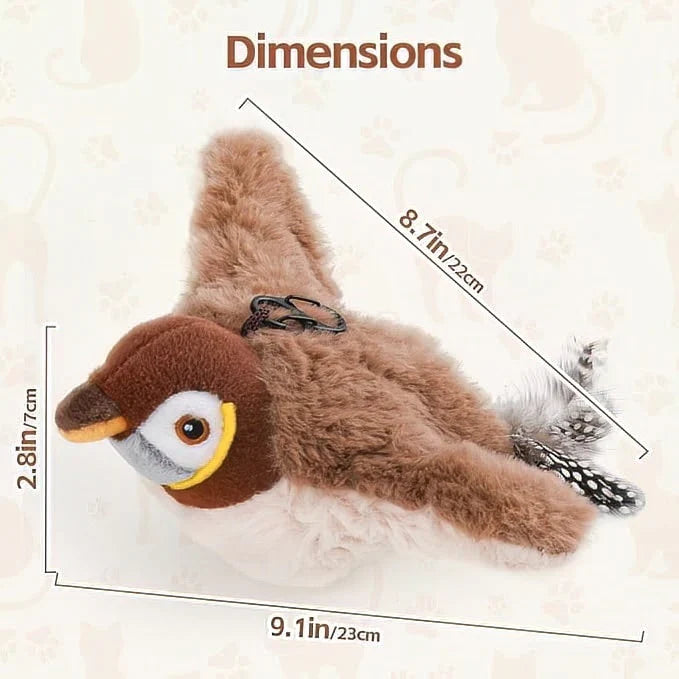 🐦🐱 Flappy Bird Cat Toy – Funny Interactive Flapping Bird Toy for Cats, Realistic Flapping Wings & Engaging Movement, Interactive Teaser Toy to Keep Cats Chasing, Pouncing & Playing, Fun Indoor Pet Toy for Kittens & Adult Cats 😂🐾