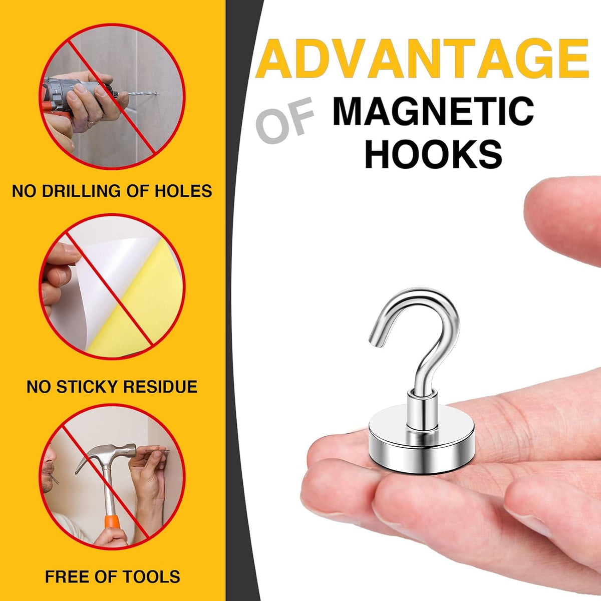 Magnetic Hooks 20pcs 30lbs